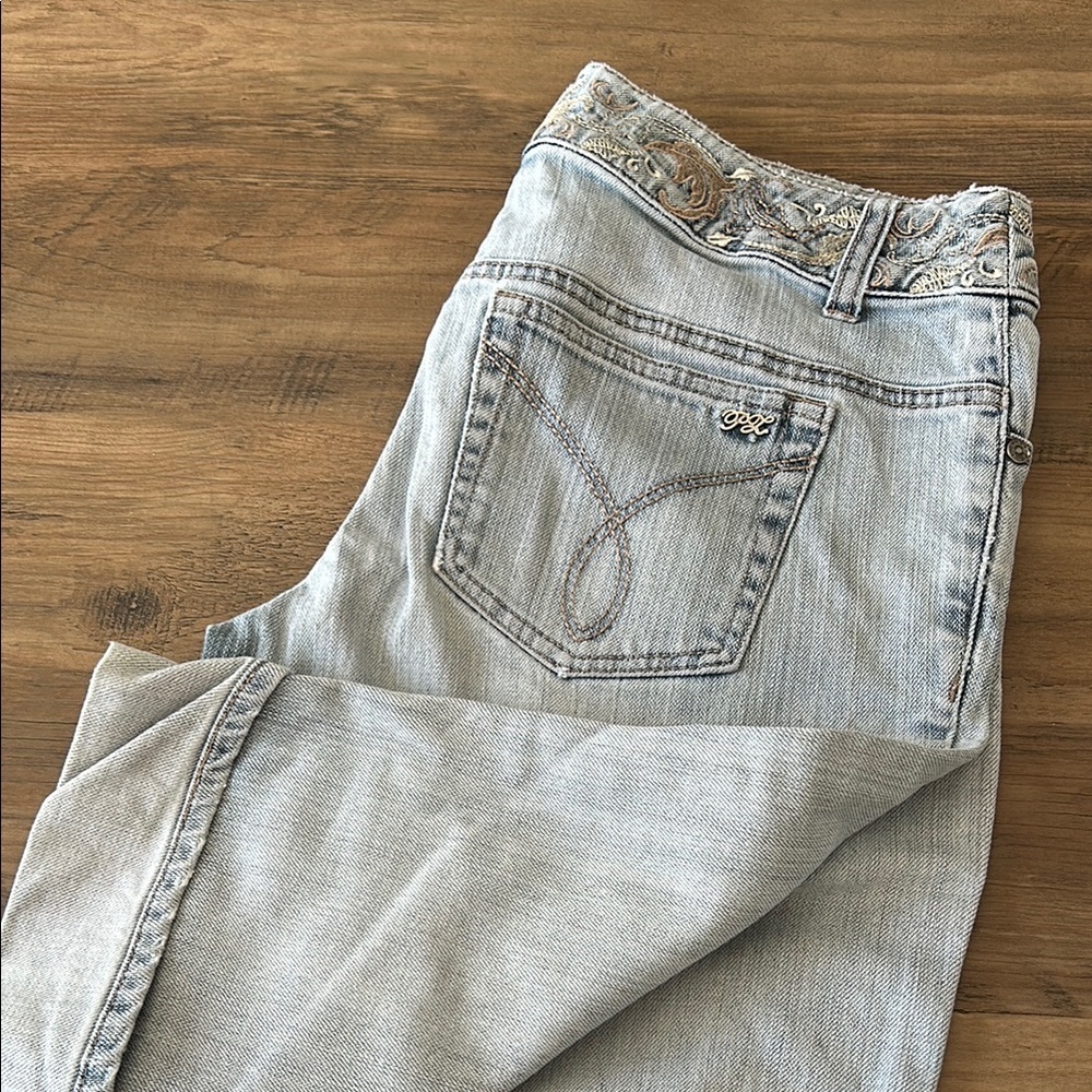 🔥🔥Point Zero Women's Light Blue capri Jeans size 7/8